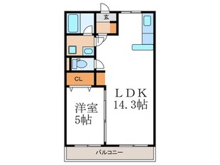 ハイツ日野の物件間取画像